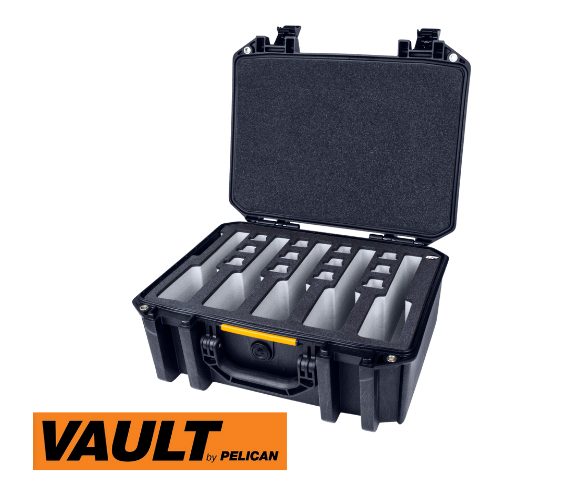 5 Pistol 18 Magazine Storage Foam Insert For V300 Vault Case By Pelican  2  Piece Set Pre-Cut Military Grade Polyethylene Foam Base Insert And Lid  Liner (Case Not Included) 