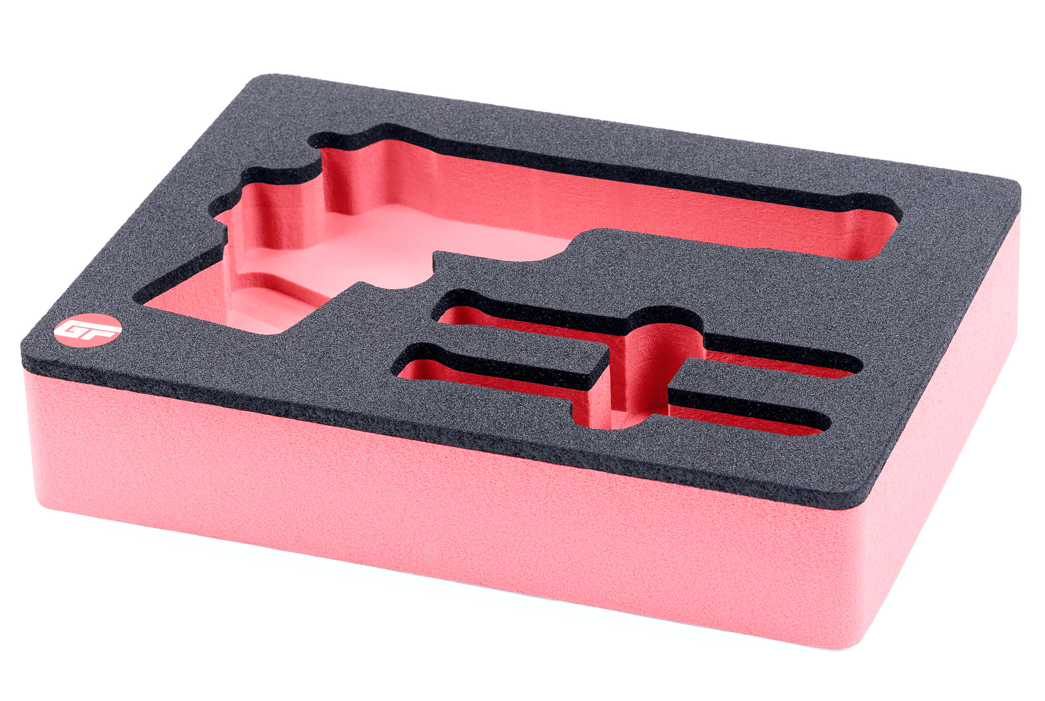 Red Custom Foam Insert for GunFoam GF-1108 Pistol Case