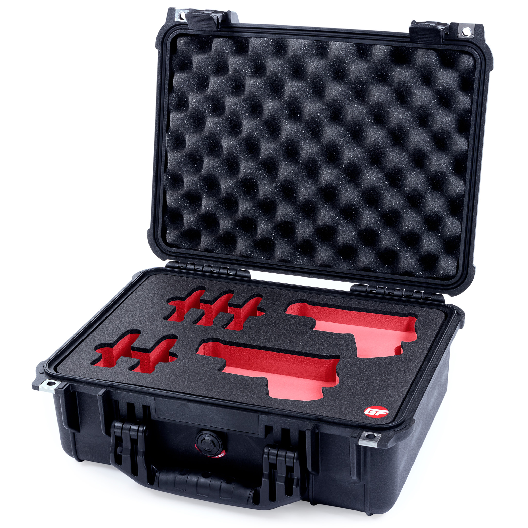 nameplate New 5 pistol handgun foam insert kit fits your Pelican 1500 case 