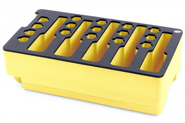 Yellow 5-Pistol Foam Insert for Pelican 1510